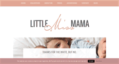 Desktop Screenshot of littlemissmama.com