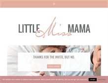 Tablet Screenshot of littlemissmama.com